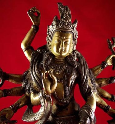 statue de dakini du tibet en bronze