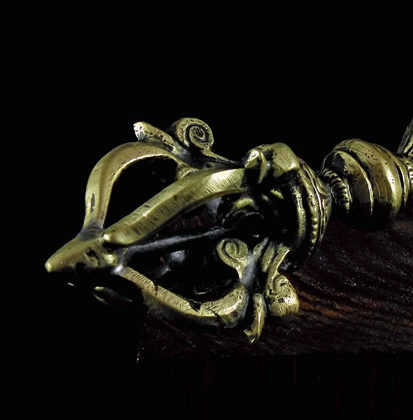 vajra dorje rituel en bronze tibétain