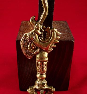épée rituelle tibétaine khadga bronze et fer