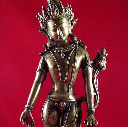 statue tibétaine de padmapani