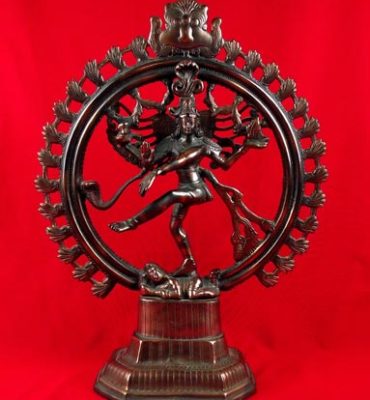 statue indienne de shiva nataraja en cuivre