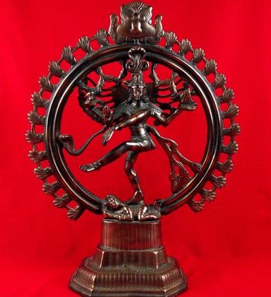 statue indienne de shiva nataraja en cuivre