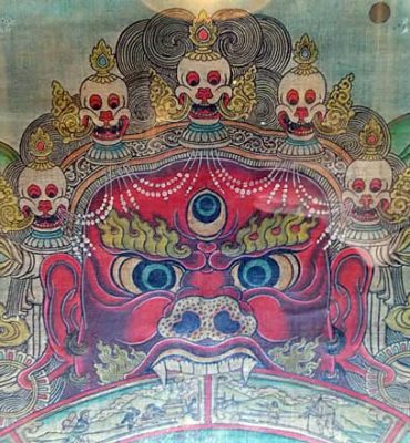 thangka peinture tibétaine du samsara bhavacakra roue
