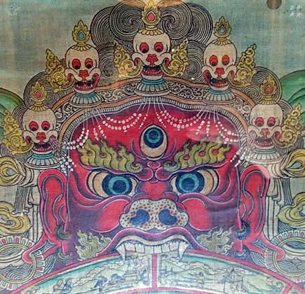 thangka peinture tibétaine du samsara bhavacakra roue
