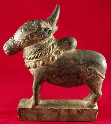 taureau nandi indien bois