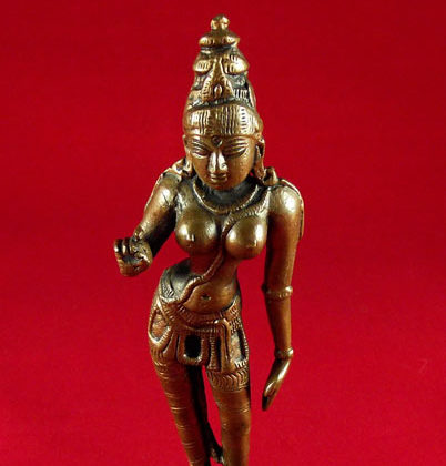 statuette d'uma parvati indienne