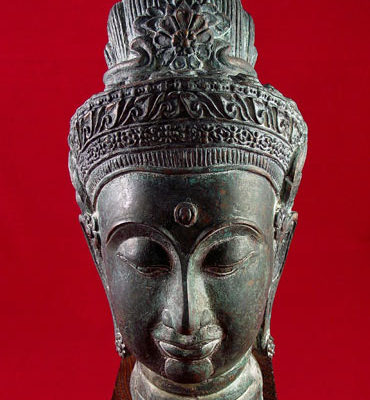 tête de laksmi en bronze