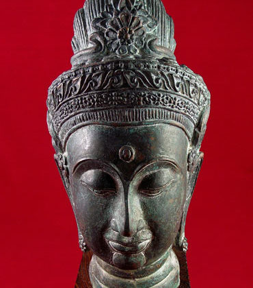 tête de laksmi en bronze