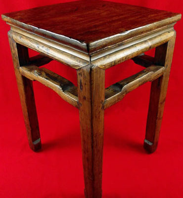 tabouret chinois en orme