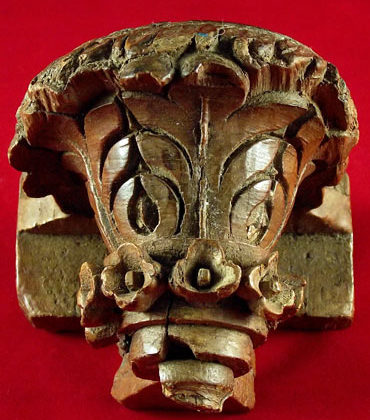 bougeoirs indiens bois recyclé