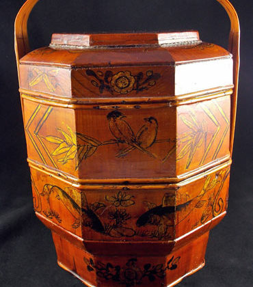 panier de mariage chinois en bambou