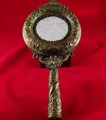 miroir à main indien victorien