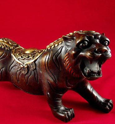 tigre de la prospérité chine bronze