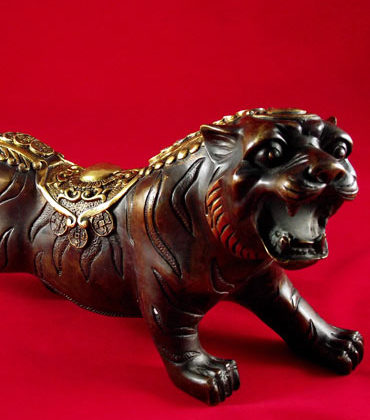 tigre de la prospérité chine bronze