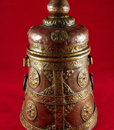 pot ancien à tsampa tibet