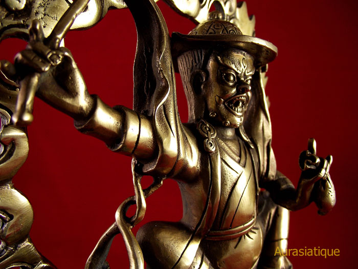 statue de dorje legpa en bronze tibet