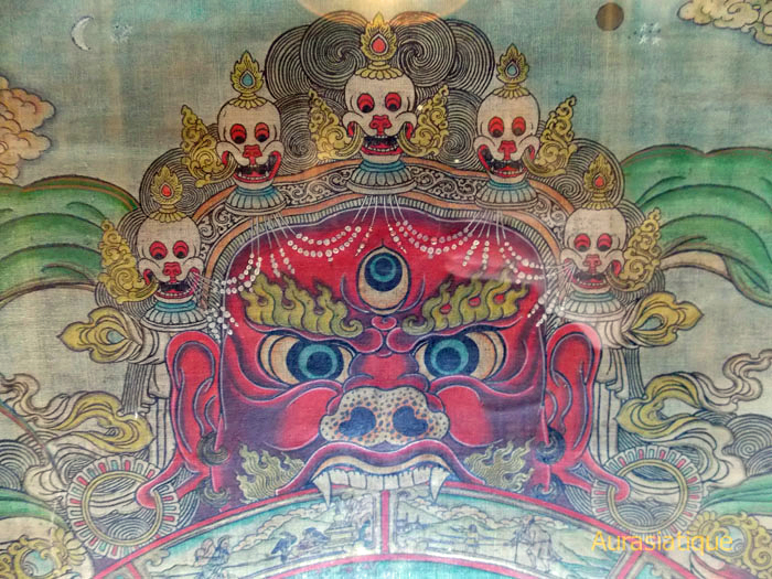 peinture tibétaine thangka samsara bhavacakra roue
