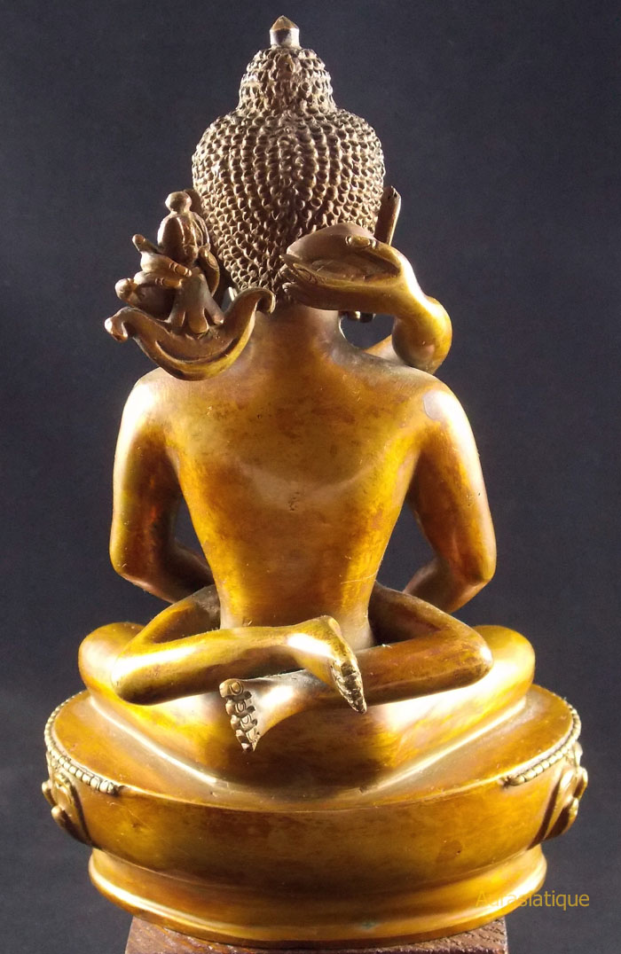statuette du bouddha samantabhadra en yab yum