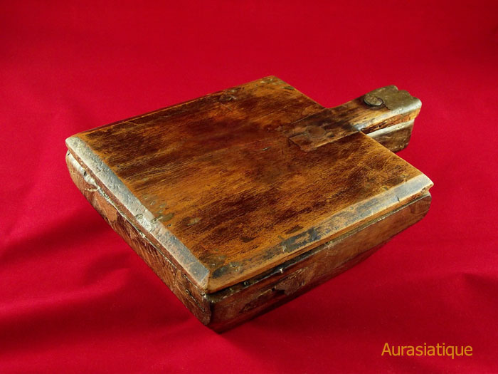 boite indienne à compartiments ancienne en bois