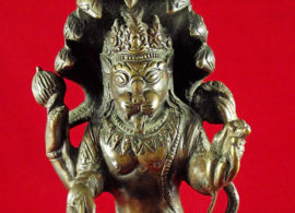 narasimha statue en bronze