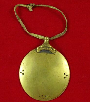 Miroir tibétain Dzogchen Melong en laiton