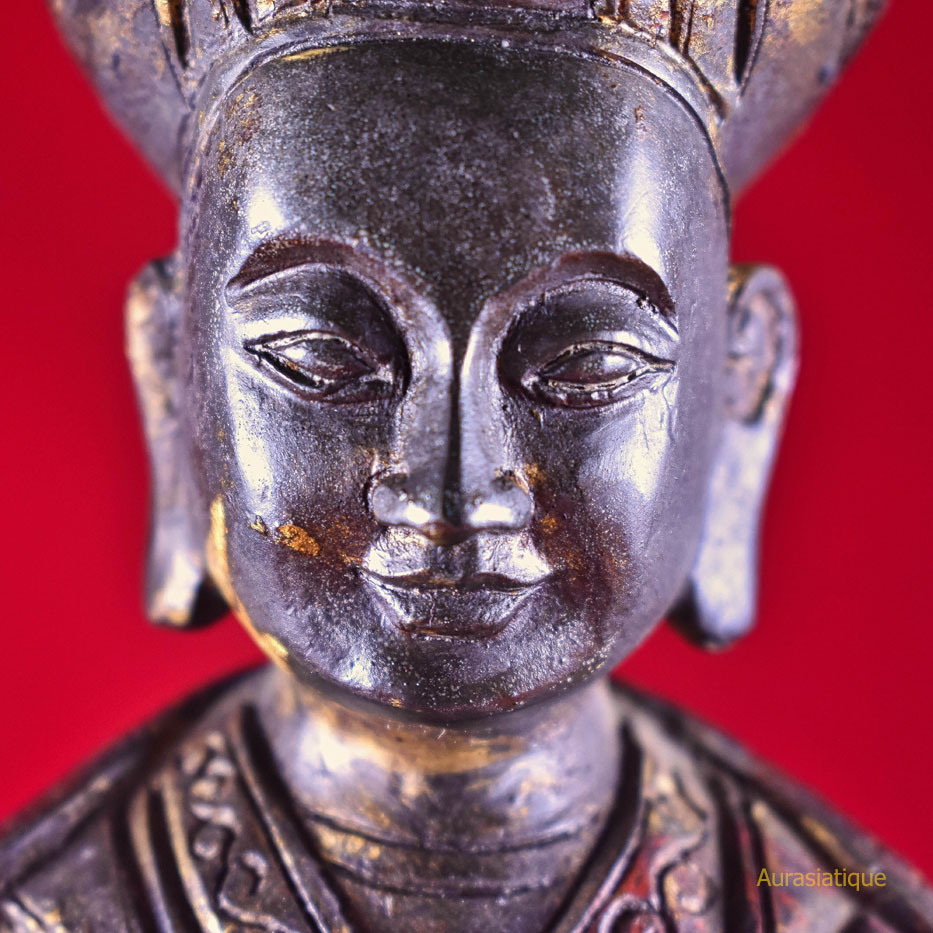 statue de rolpai dorje troisieme changkya hutuktu tibet vue visage