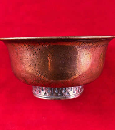 série de six bols tibétains jha phor pour le thé ou la tsampa