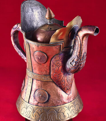 duomuhu tibétaine ou aiguière à chapeau de moine