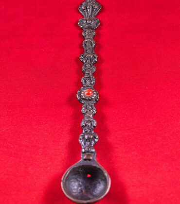 cuillère à rakta en bronze du tibet