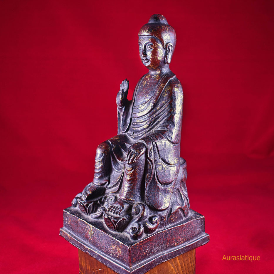 statue chinoise du bouddha du futur maitreya vue 2