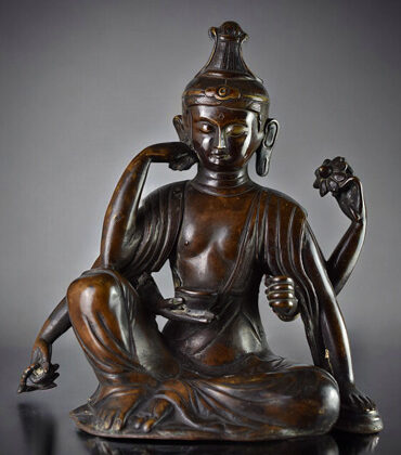 statue japonaise de kannon nyoirin