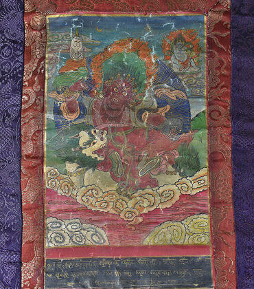 thangka tibétain de vaishravana