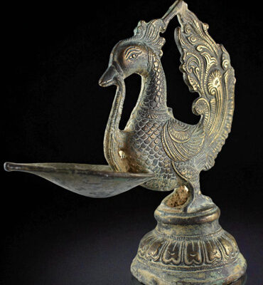 lampe à huile annapakshi hamsa