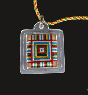 amulette tibétaine yantra ss dilgo khyentse rinpotche recto