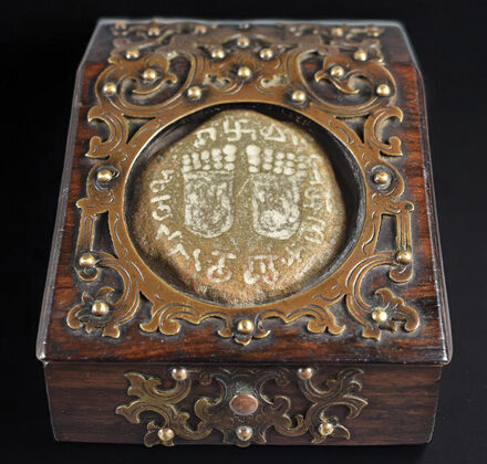 amulette buddhapada du gandhara coffret napoleon 3